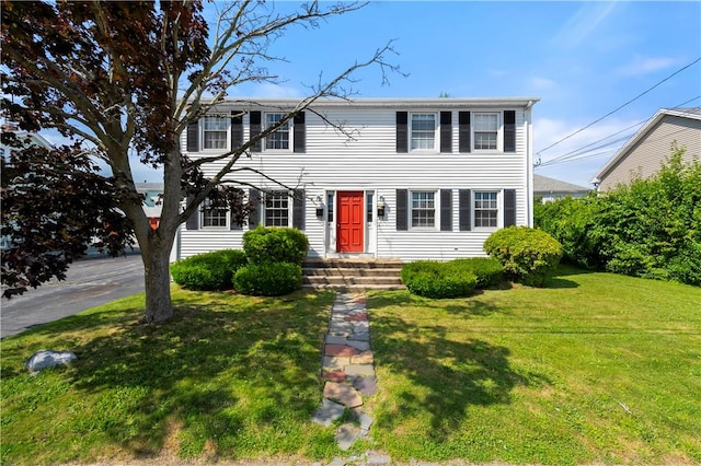 40 Agnes St, East Providence, RI 02914 - colonial house with a front yard