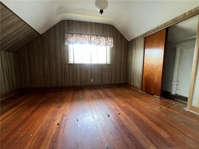 16 Winthrop St, Cranston, RI 02910 - additional living space featuring hardwood / wood-style floors and lofted ceiling