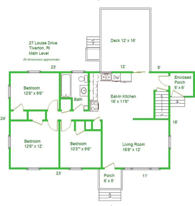 27 Louise Dr, Tiverton, RI 02878 - view of floor plan / room layout