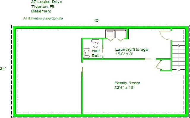 27 Louise Dr, Tiverton, RI 02878 - view of room layout