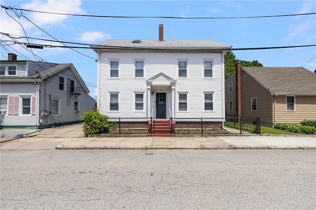 40 W Cole St, Pawtucket, RI 02861 - view of front of house featuring a chimney