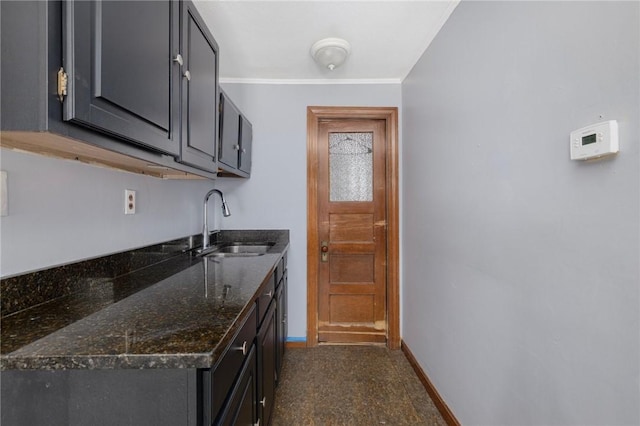 40 W Cole St, Pawtucket, RI 02861 - kitchen with a sink and baseboards