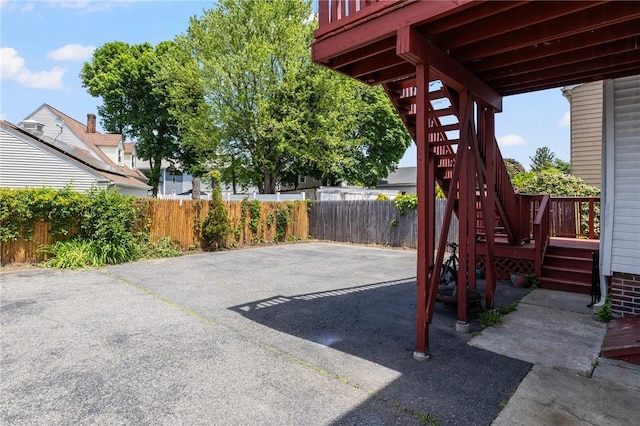 40 W Cole St, Pawtucket, RI 02861 - view of patio / terrace featuring stairs