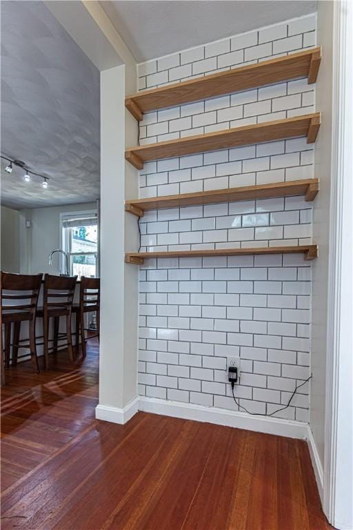 9 Locust St, Providence, RI 02906 - detailed view of wood finished floors and track lighting