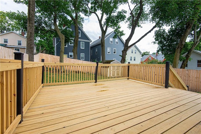 9 Locust St, Providence, RI 02906 - deck with a residential view and a fenced backyard