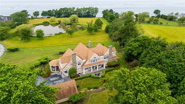 15 Courageous Cir, Bristol, RI 02809 - aerial view of property and surrounding area with a large body of water