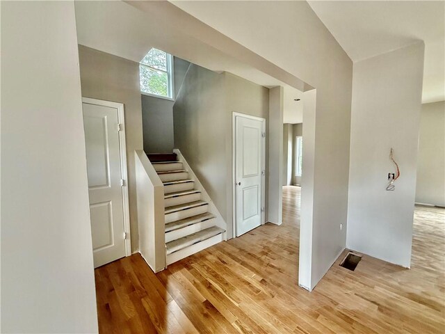 94 Ashaway Rd, Westerly, RI 02891 - stairway featuring wood finished floors