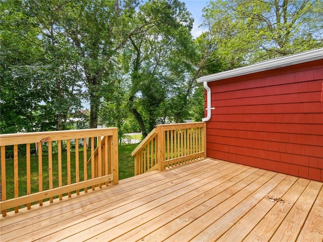 10 Palmer St, Smithfield, RI 02828 - wooden terrace featuring a lawn