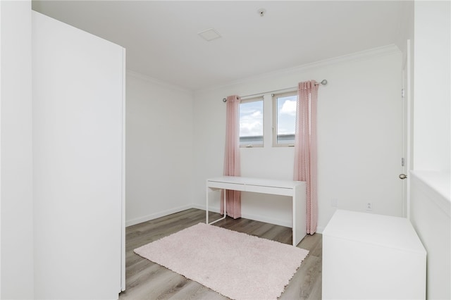 1000 Providence Pl Unit 467, Providence, RI 02903 - bedroom with ornamental molding and light wood finished floors