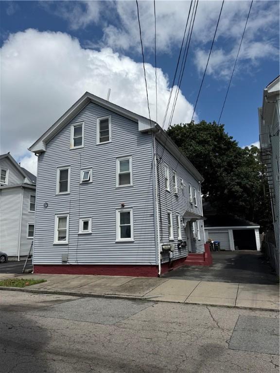 139 Julian St, Providence, RI 02909 - view of home's exterior featuring an outbuilding