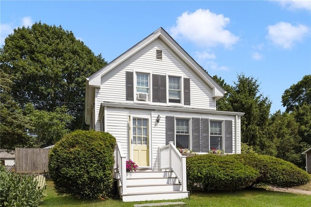 7 Pleasant Vw, Jamestown, RI 02835 - view of front facade featuring cooling unit