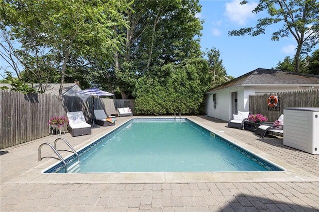 7 Pleasant Vw, Jamestown, RI 02835 - view of swimming pool with a fenced backyard and a patio area