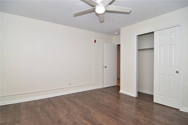 132 Hoffman Ave Unit 202, Cranston, RI 02920 - unfurnished bedroom with wood finished floors, a closet, and ceiling fan