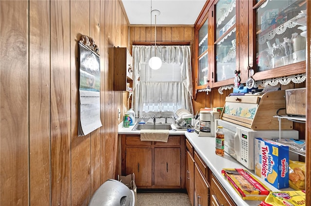 15 Melissa St, Providence, RI 02909 - bar with wooden walls, plenty of natural light, and decorative light fixtures