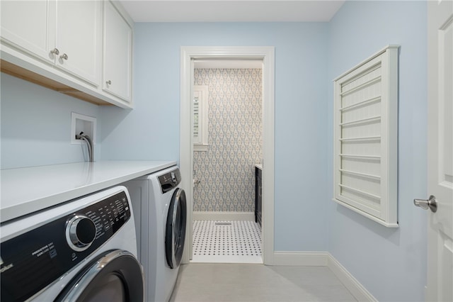 10 Linden Gate Ln, Newport, RI 02840 - laundry room featuring cabinet space and independent washer and dryer