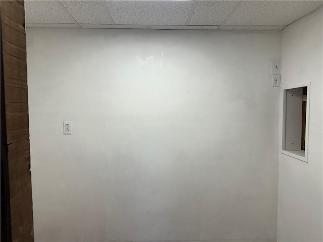 55 Circle Dr, Mansfield, CT 06250 - empty room with a drop ceiling