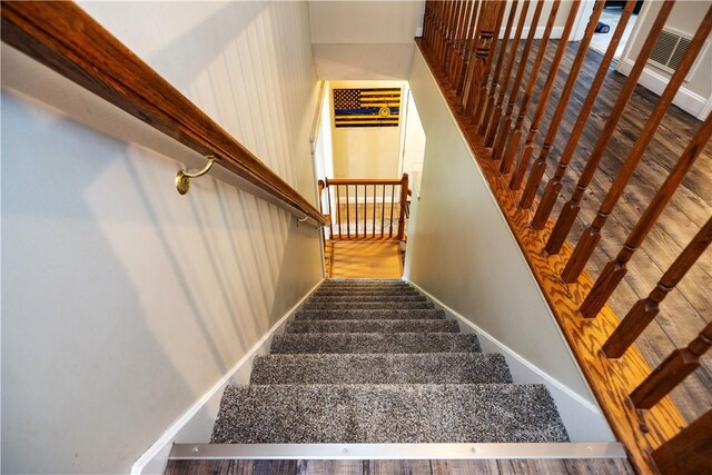 50 S Pond Dr, Coventry, RI 02816 - stairway with baseboards