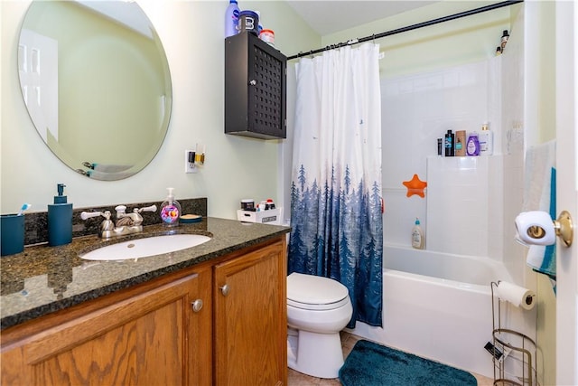 50 S Pond Dr, Coventry, RI 02816 - bathroom featuring vanity, shower / tub combo, and tile patterned flooring