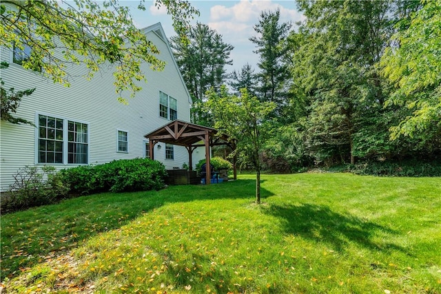 50 S Pond Dr, Coventry, RI 02816 - view of grassy yard with a gazebo