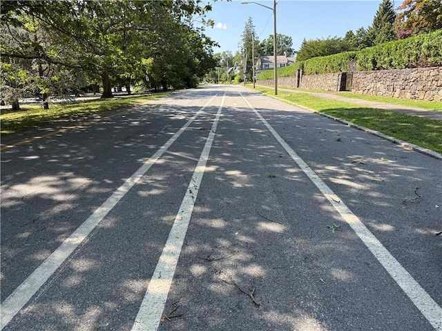 155 Hillside Ave, Providence, RI 02906 - view of asphalt street with sidewalks, street lighting, and curbs