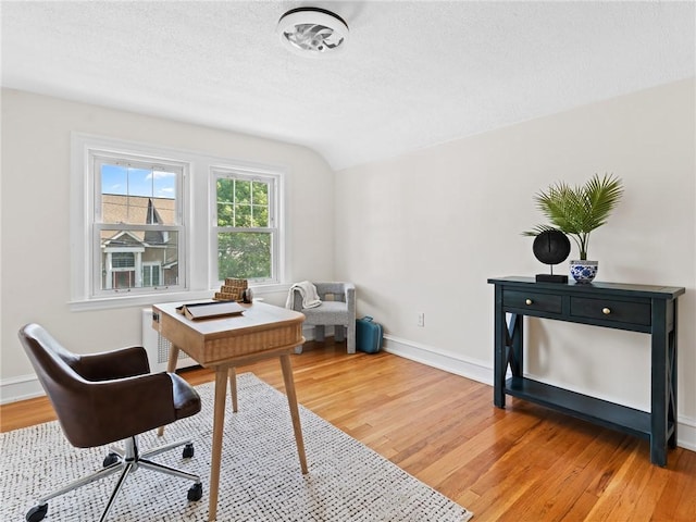 155 Hillside Ave, Providence, RI 02906 - office space featuring light wood-style floors, a textured ceiling, and lofted ceiling