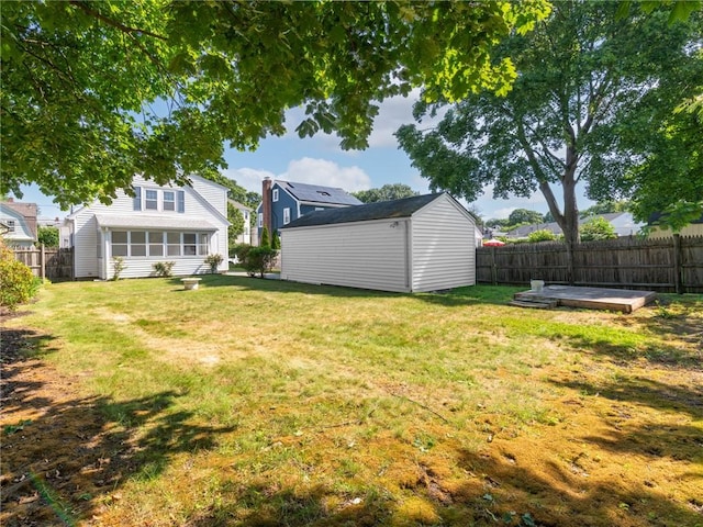 155 Hillside Ave, Providence, RI 02906 - fenced backyard featuring a shed