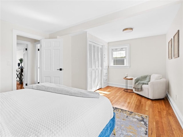 155 Hillside Ave, Providence, RI 02906 - bedroom featuring light wood-style floors and a closet
