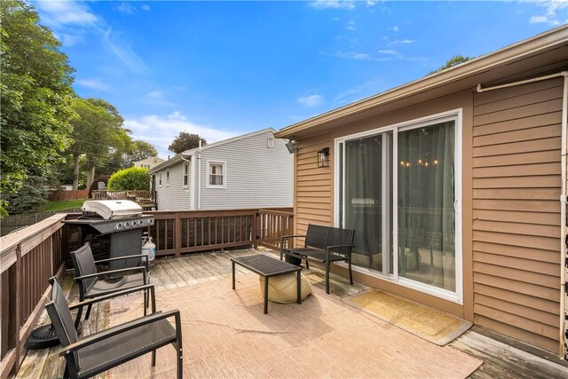 59 Columbus Ave, North Providence, RI 02911 - view of patio / terrace with a deck and a grill