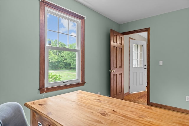 140 Long Hwy, Little Compton, RI 02837 - home office with light wood-style flooring and baseboards