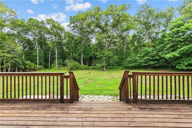 140 Long Hwy, Little Compton, RI 02837 - wooden deck featuring a lawn