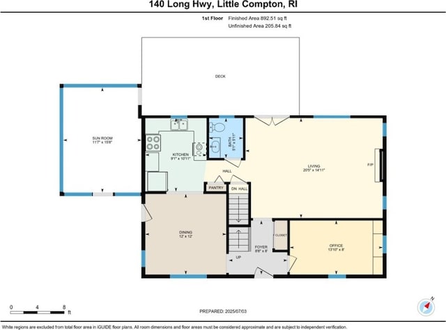 140 Long Hwy, Little Compton, RI 02837 - view of property floor plan