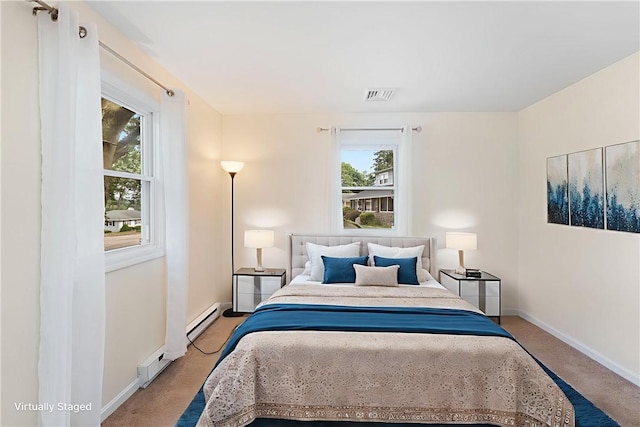 22 Riverdale Rd, Westerly, RI 02891 - bedroom with light colored carpet and baseboard heating