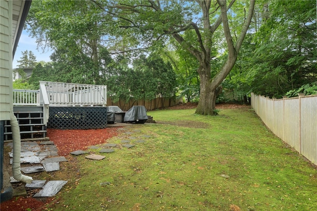 22 Riverdale Rd, Westerly, RI 02891 - view of yard with a deck and stairway