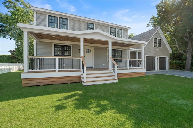 26 Westmoreland St, Narragansett, RI 02882 - view of front facade featuring a porch and asphalt driveway