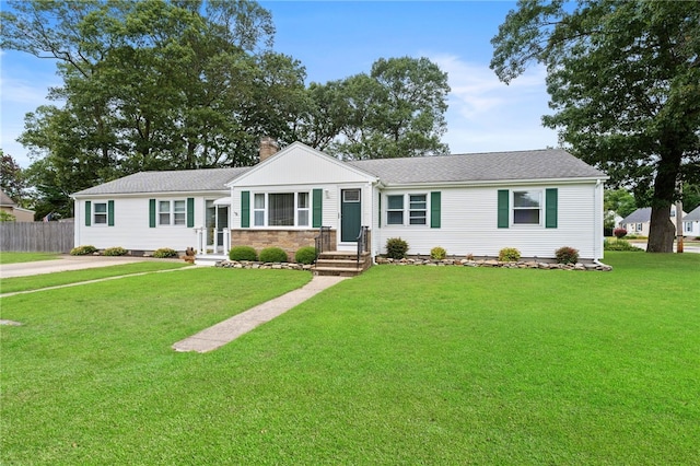 67 Vera St, Warwick, RI 02886 - ranch-style house featuring a chimney