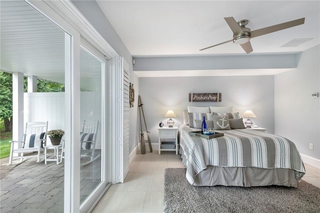 100 Algonquin Rd Unit 13, Narragansett, RI 02882 - bedroom with baseboards and ceiling fan