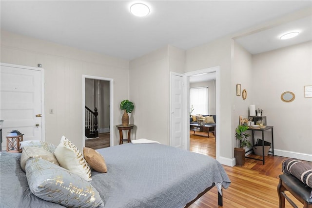 1413 Broad St, Providence, RI 02905 - bedroom featuring light wood-style flooring and baseboards