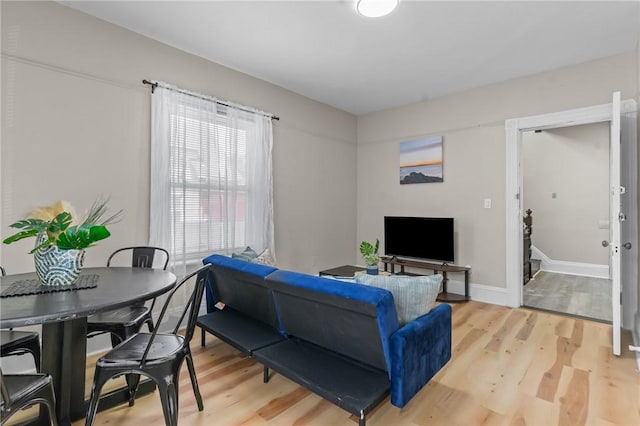 1413 Broad St, Providence, RI 02905 - living area with light wood-type flooring