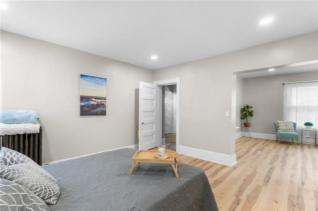 1413 Broad St, Providence, RI 02905 - bedroom with recessed lighting and light wood finished floors