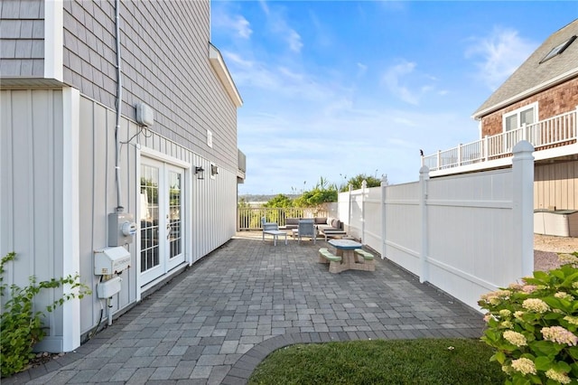 408 Atlantic Ave, Westerly, RI 02891 - view of patio with french doors and outdoor lounge area