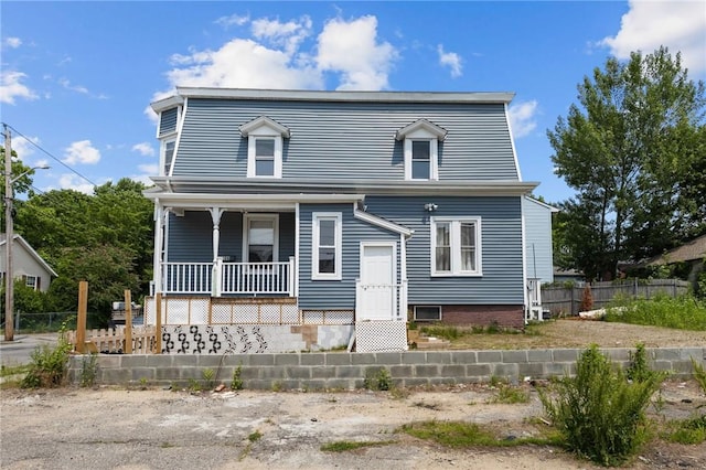 406 Cahill St, Providence, RI 02905 - view of front of home with a porch