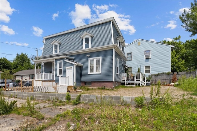 406 Cahill St, Providence, RI 02905 - back of property with a porch