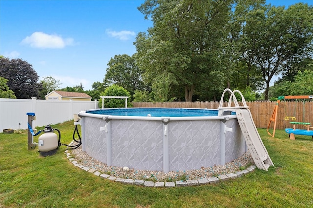 2 Glen Dr, Warwick, RI 02889 - view of swimming pool featuring a fenced backyard and a playground