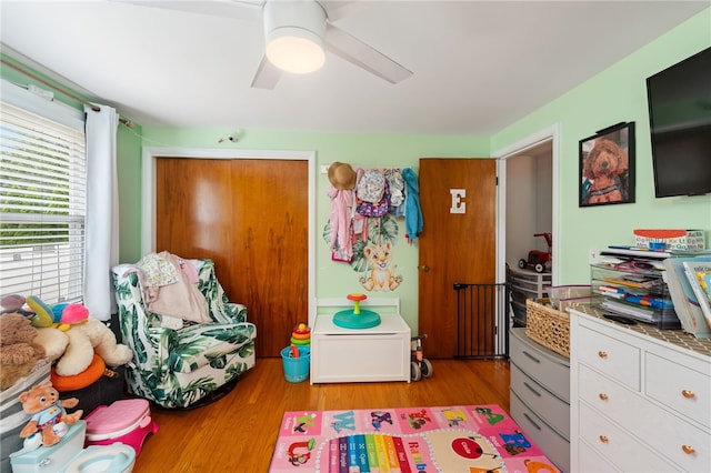 2 Glen Dr, Warwick, RI 02889 - bedroom with light wood finished floors and a ceiling fan