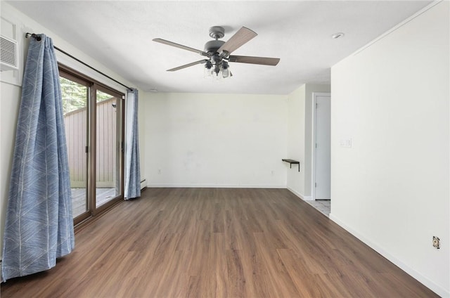 26 Pheasant Run Unit A, Smithfield, RI 02917 - unfurnished room with wood finished floors and ceiling fan