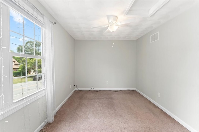 174 Long St, Warwick, RI 02886 - carpeted empty room with a ceiling fan and baseboards