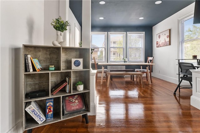 61 Wealth Ave, Providence, RI 02908 - home office featuring recessed lighting and wood finished floors