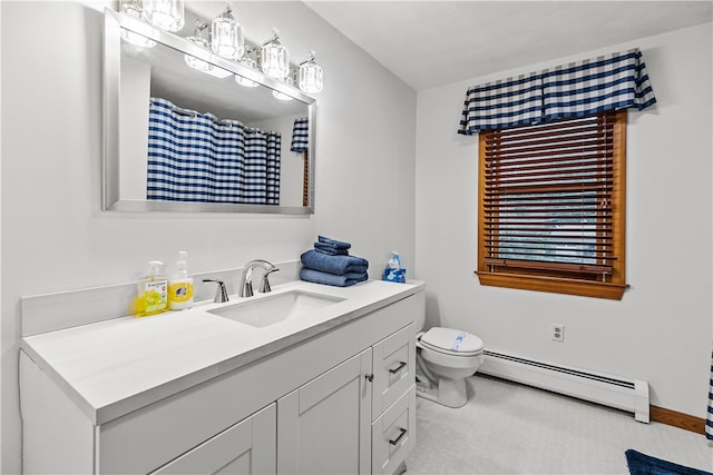 303 Washington Rd, Barrington, RI 02806 - bathroom featuring baseboard heating and vanity
