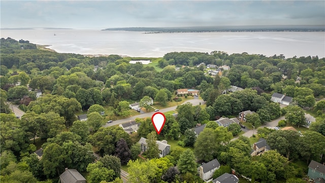 303 Washington Rd, Barrington, RI 02806 - aerial view of property's location with a large body of water