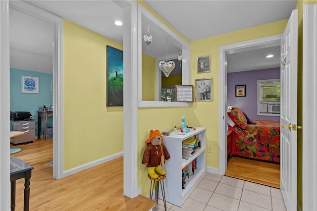 37 Ridge Rd, East Greenwich, RI 02818 - hallway with wood finished floors and recessed lighting